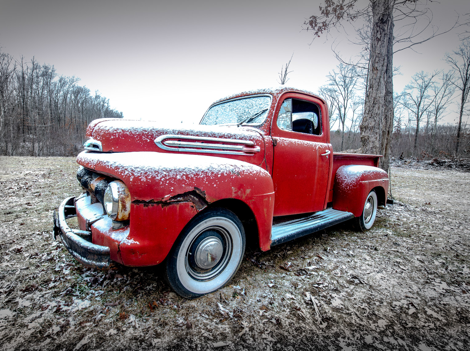 Vintage Truck in snow - Dan Reynolds Photography